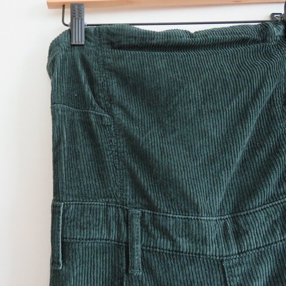 ANTHROPOLOGIE PILCRO The Skipper Strapless Corduroy Crop Wide-Leg Jumpsuit NWT - Picture 6 of 15